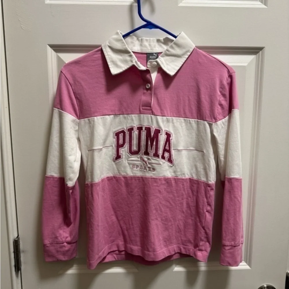 Youth Girls Long Sleeve Polo Shirt
